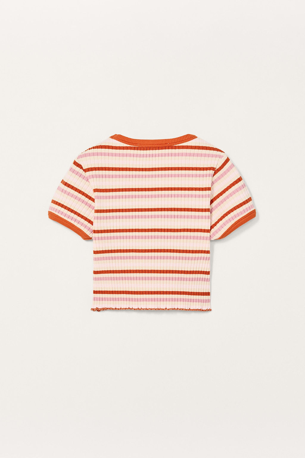 LIMITED EDITION STRIPED CROPPED T-SHIRT - Zara фото 7