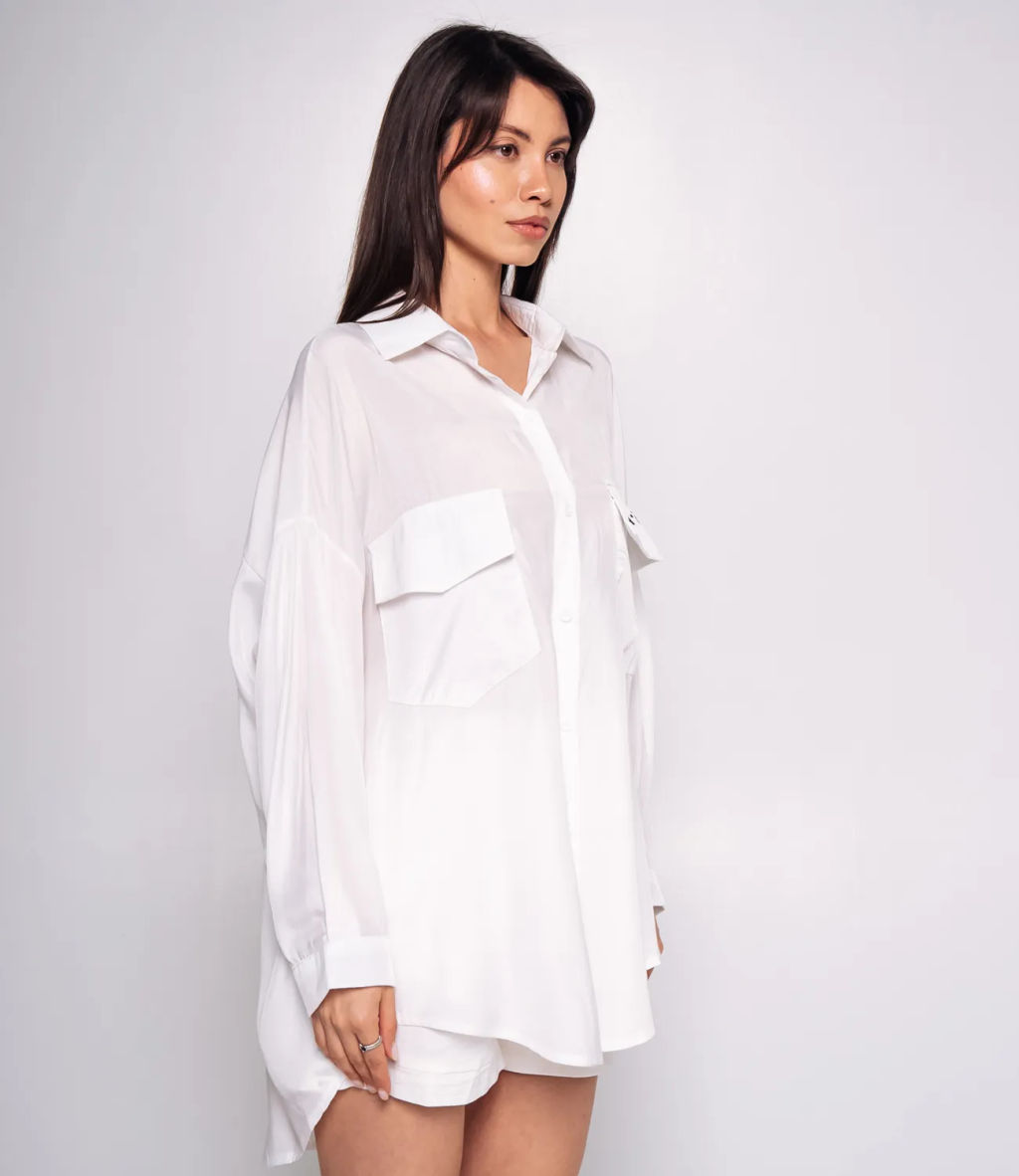 Рубашка #КТ20506, белый