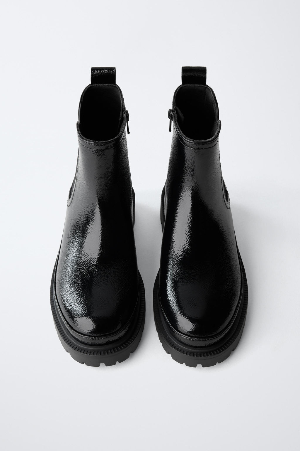 PATENT ANKLE BOOTS - Zara фото 4