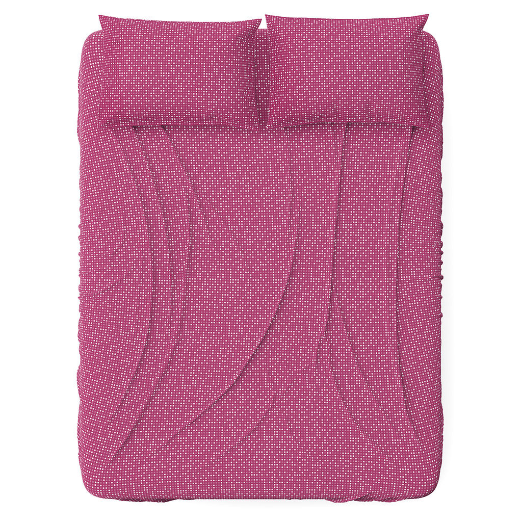 Простыня на резинке 2-х спальная "Сияние, фиолетовый" 140х200см, свесы 27см, бязь "Комфорт" 121г/м2, хлопок 100%, упаковка "классическая" ПВХ 28х41см, "Домашняя мода" (Россия)