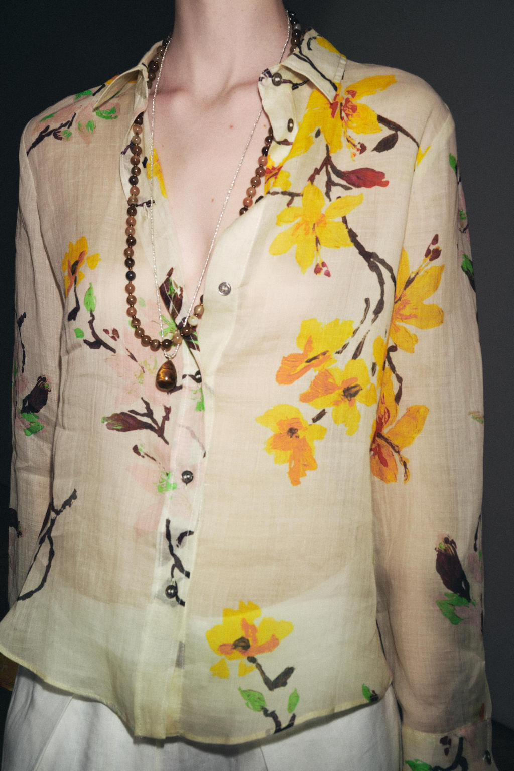 RAMIE FLORAL SHIRT ZW COLLECTION - Zara фото 17