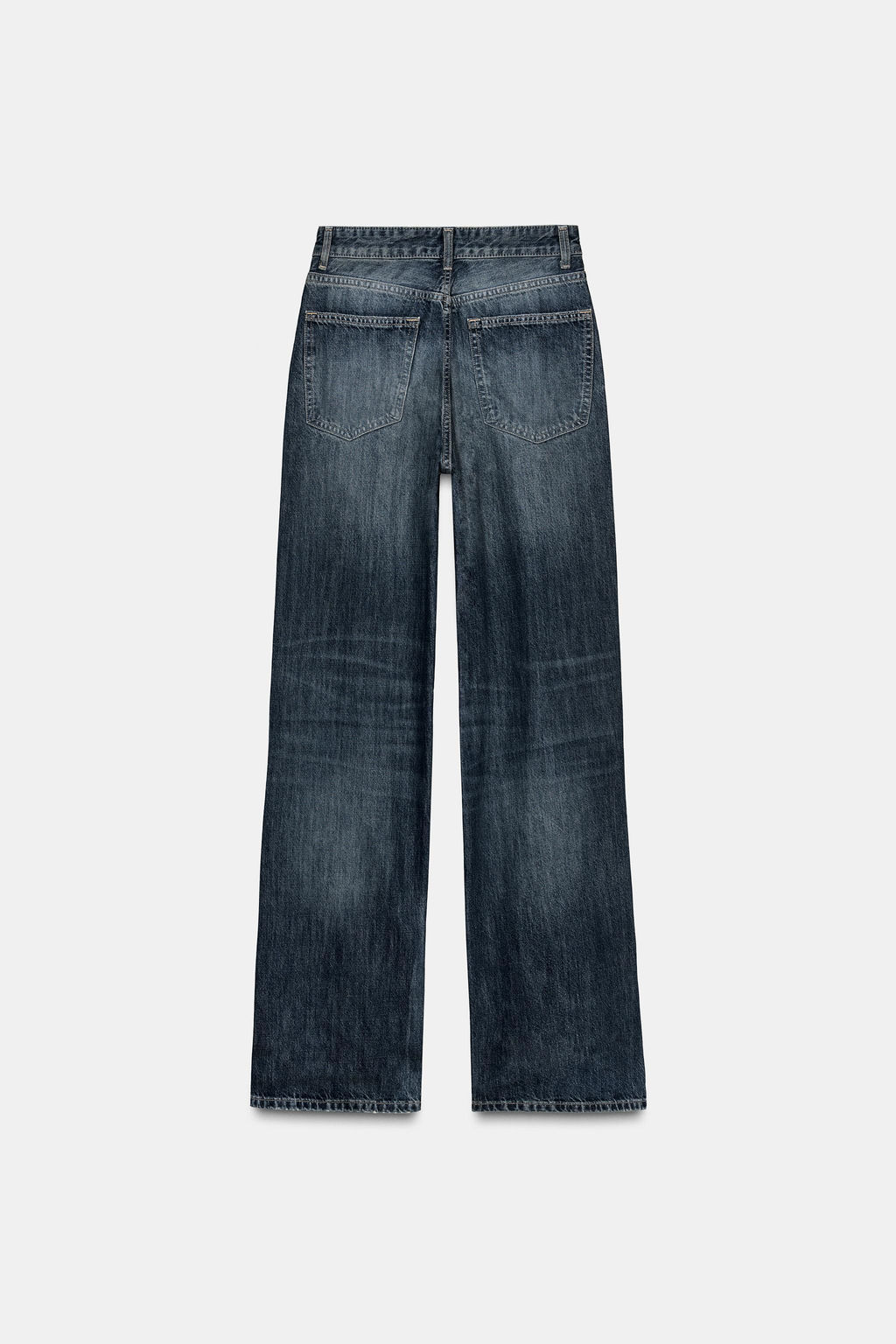 TRF WIDE-LEG HIGH-WAIST FULL-LENGTH JEANS - Zara фото 8