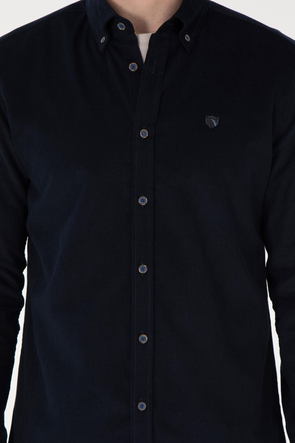 Мужская темно-синяя рубашка с длинным рукавом Неожиданная скидка в корзине - U.s. polo assn фото 6