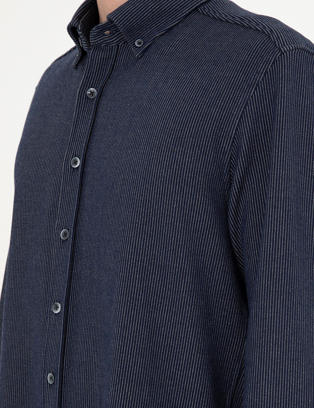 Lacivert _izgili Regular Fit Uzun Kollu G_mlek - Pierre cardin фото 7