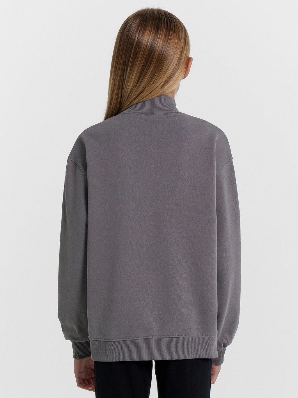 Толстовка для девочек темно-серая с печатью - Mark formelle фото 3