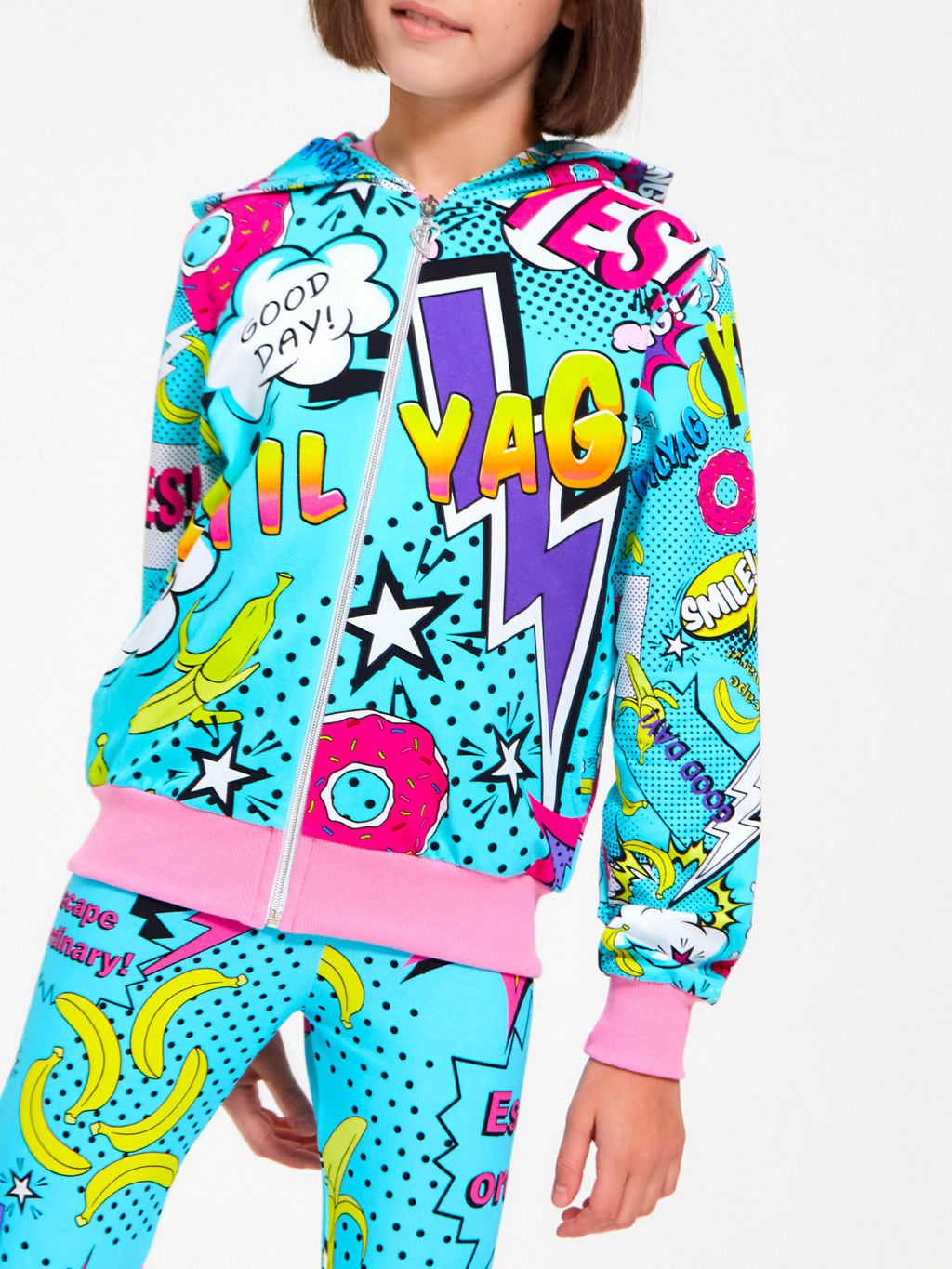 Толстовка "Лето",бирюзовый