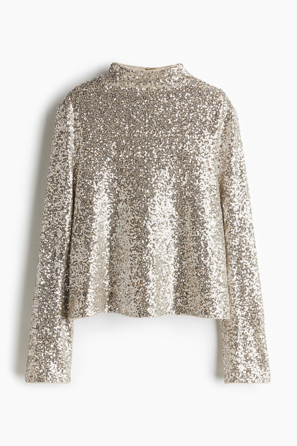 Sequined turtleneck top - H&m фото 10