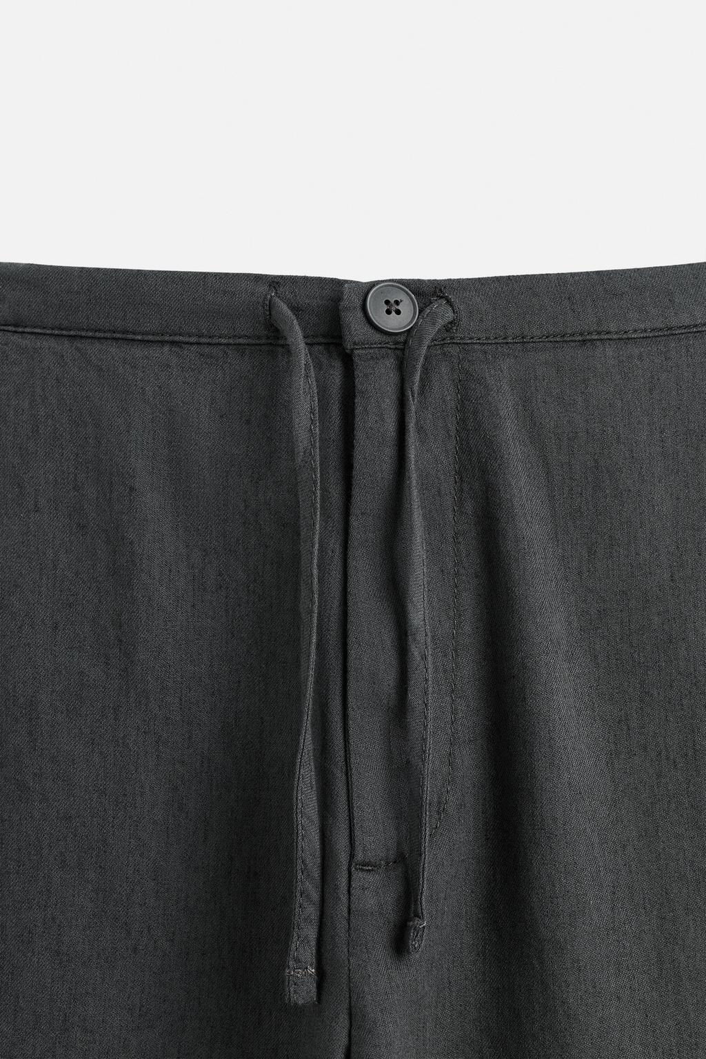 COTTON/LINEN TROUSERS - Zara фото 10