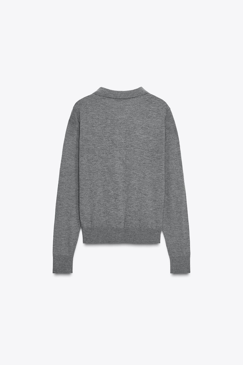 PLAIN KNIT POLO SHIRT - Zara фото 8