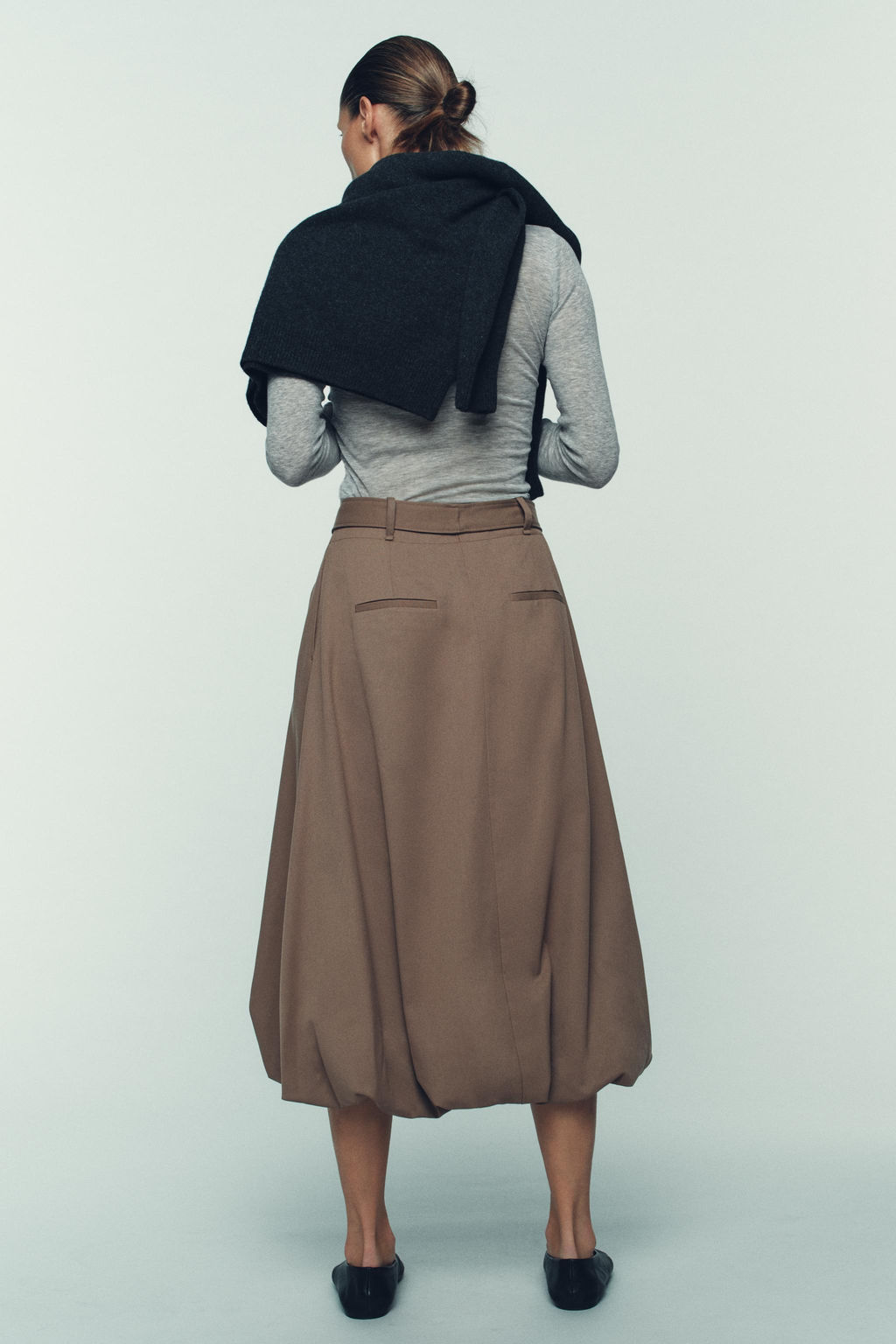 MIDI BALLOON SKIRT WITH BELT - Zara фото 17