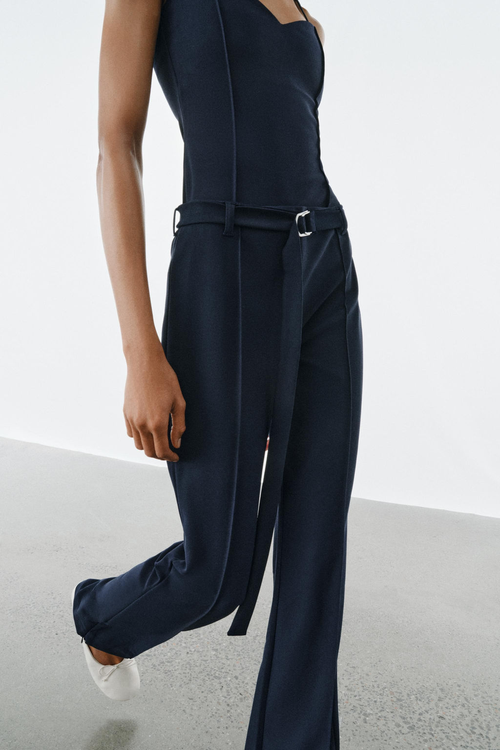 TOP TIRANTES CREPE / Marino - Zara фото 4