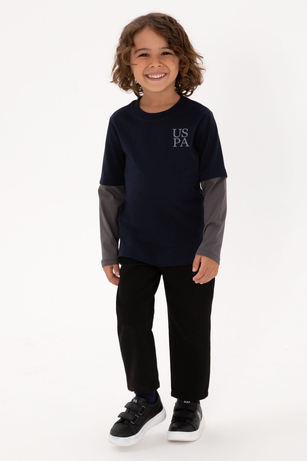 Erkek _ocuk Lacivert Bisiklet Yaka Basic Sweatshirt Sepette S_rpriz _ndirim - U.s. polo assn фото 5