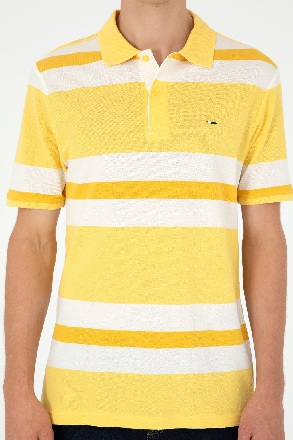 Мужская желтая футболка - U.s. polo assn фото 6