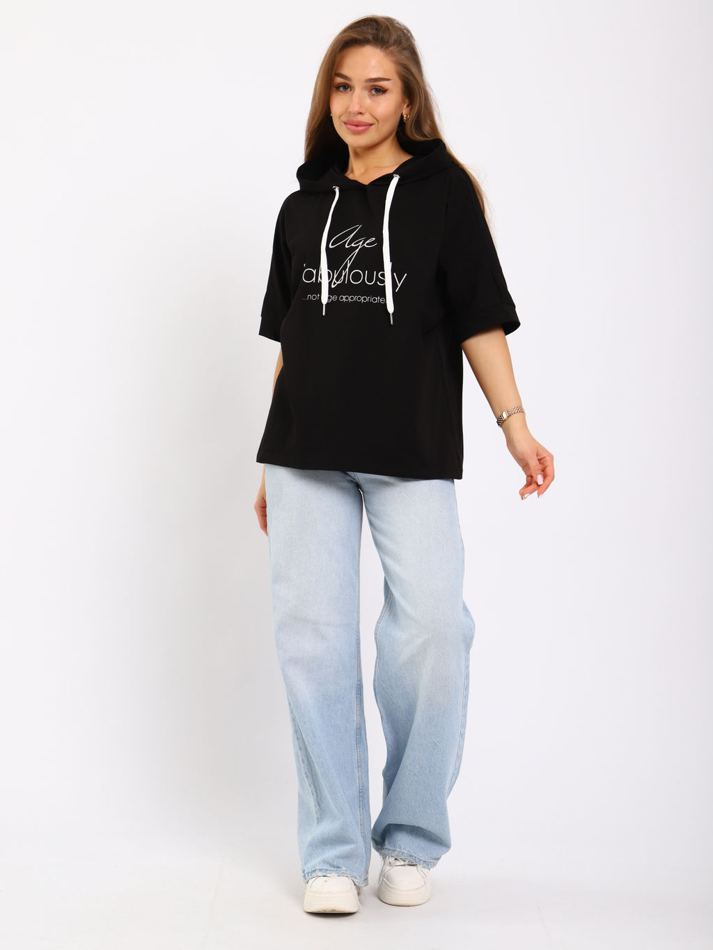 Футболка женская 6-207а (черный)