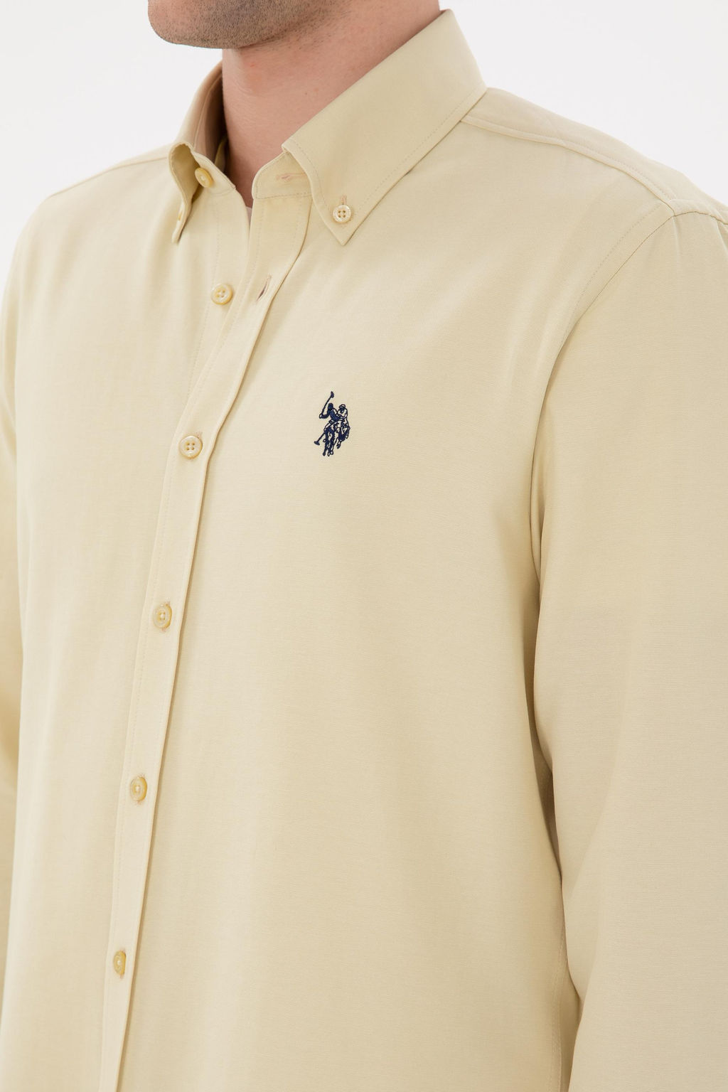 Erkek A__k Haki Uzun Kollu Basic G_mlek Sepette S_rpriz _ndirim - U.s. polo assn фото 7