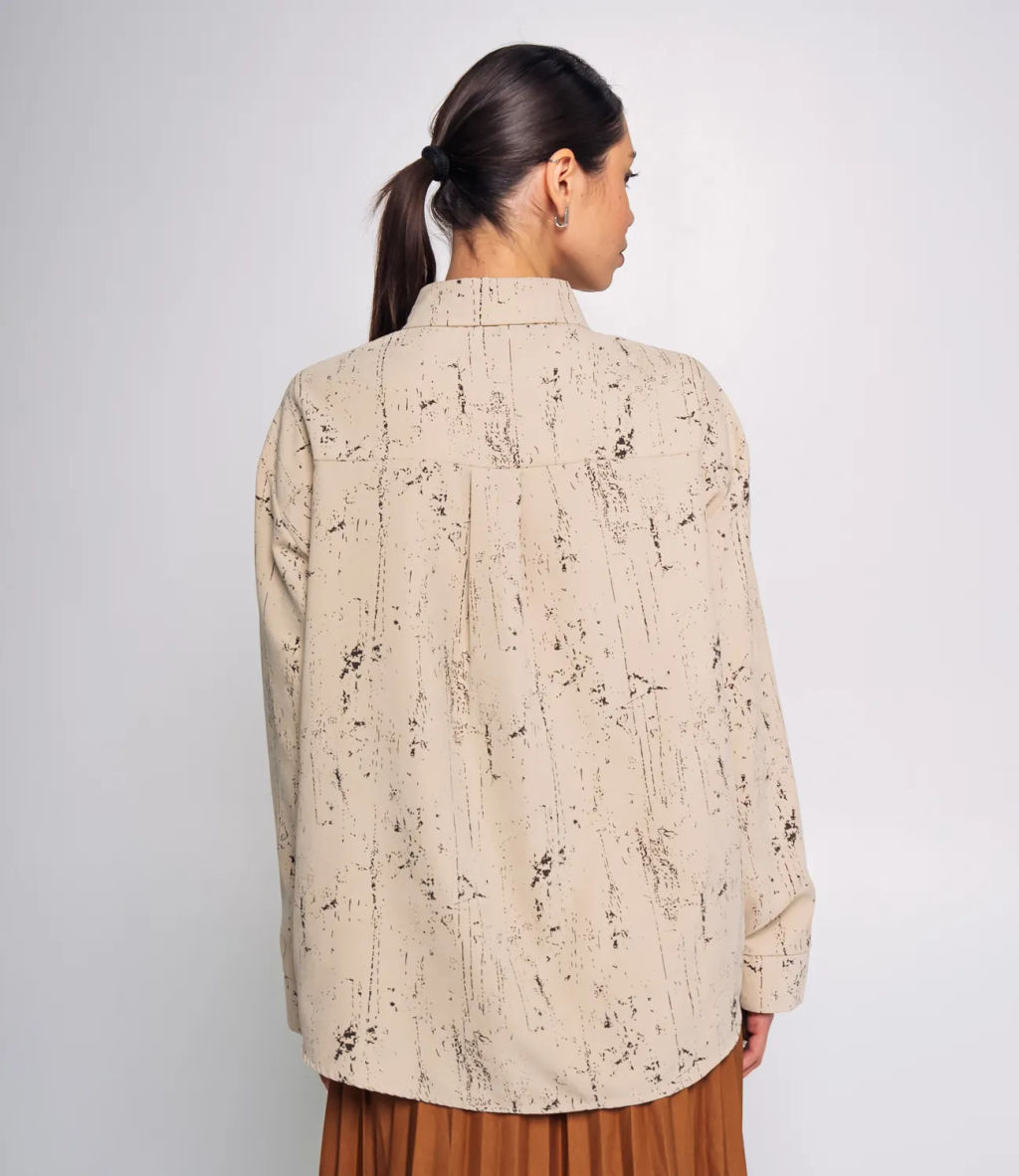 Рубашка #КТ1908, бежевый