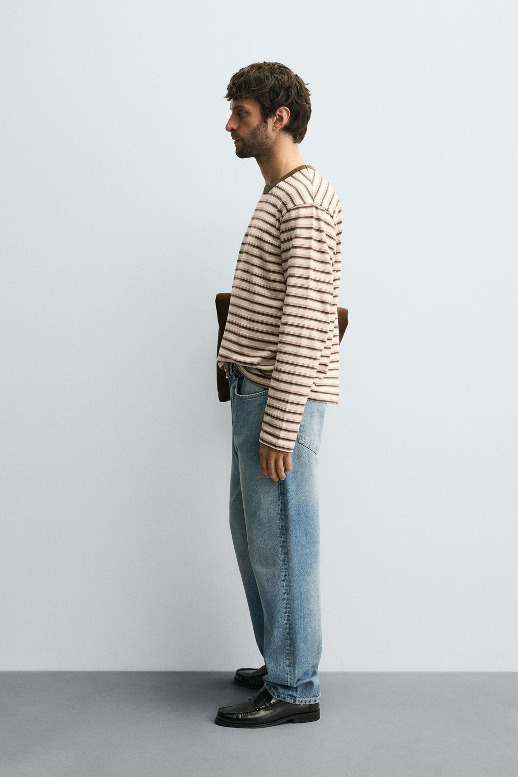 STRIPED JACQUARD T-SHIRT
