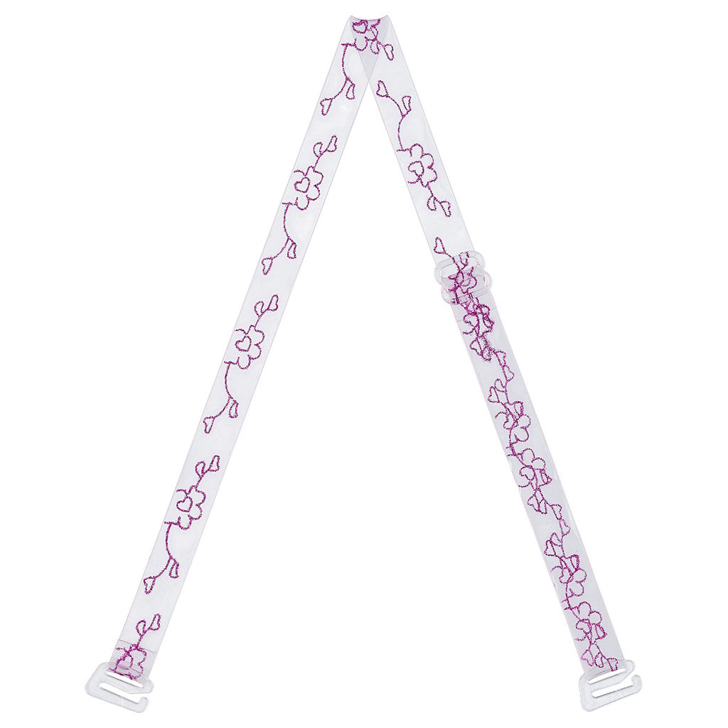 Бретели (пара) Gamma BR-1021 в пакете 10 мм 10 пар СК/Распродажа фиолетовый