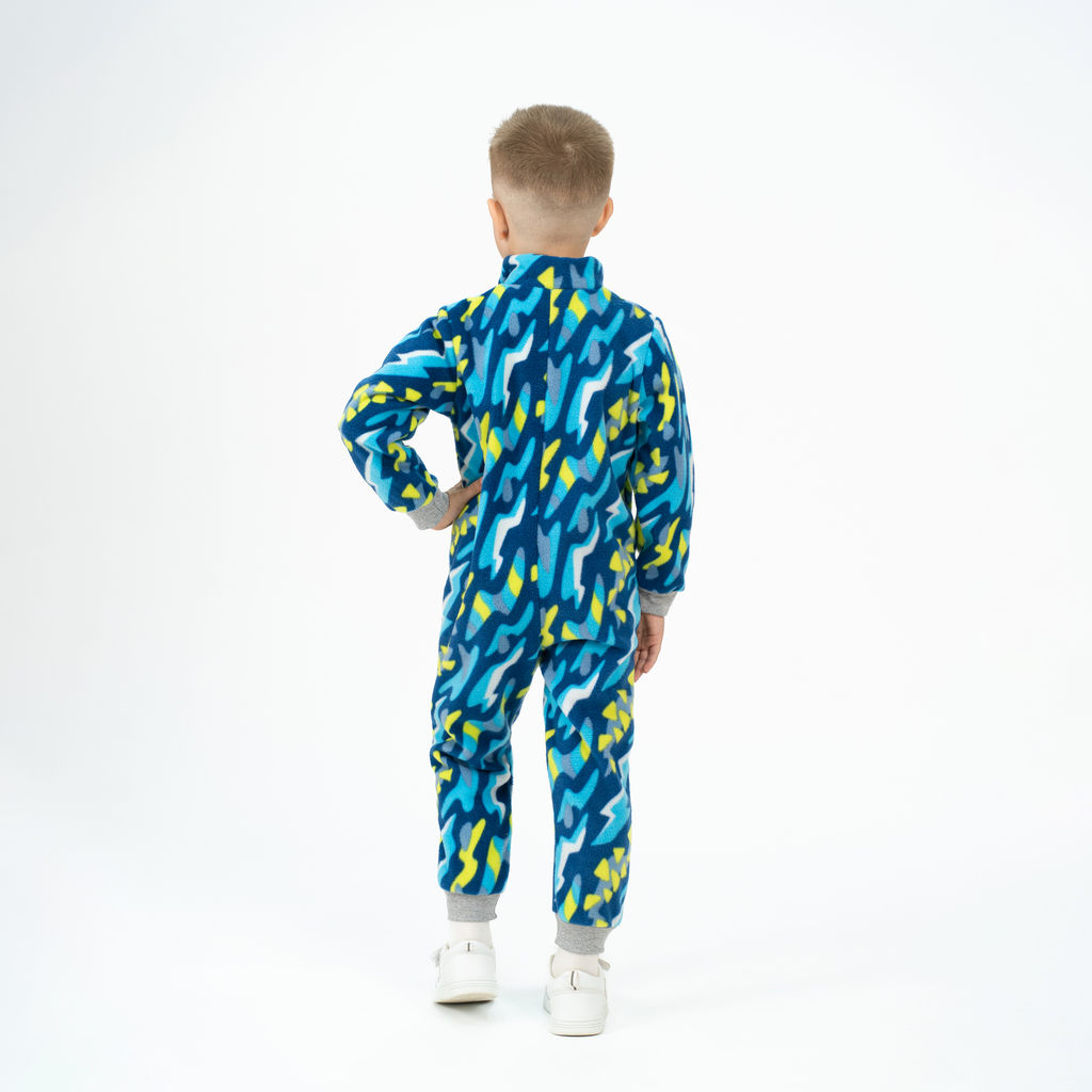 Комбинезон детский синий абстракиция 279(ш) (128, 64)