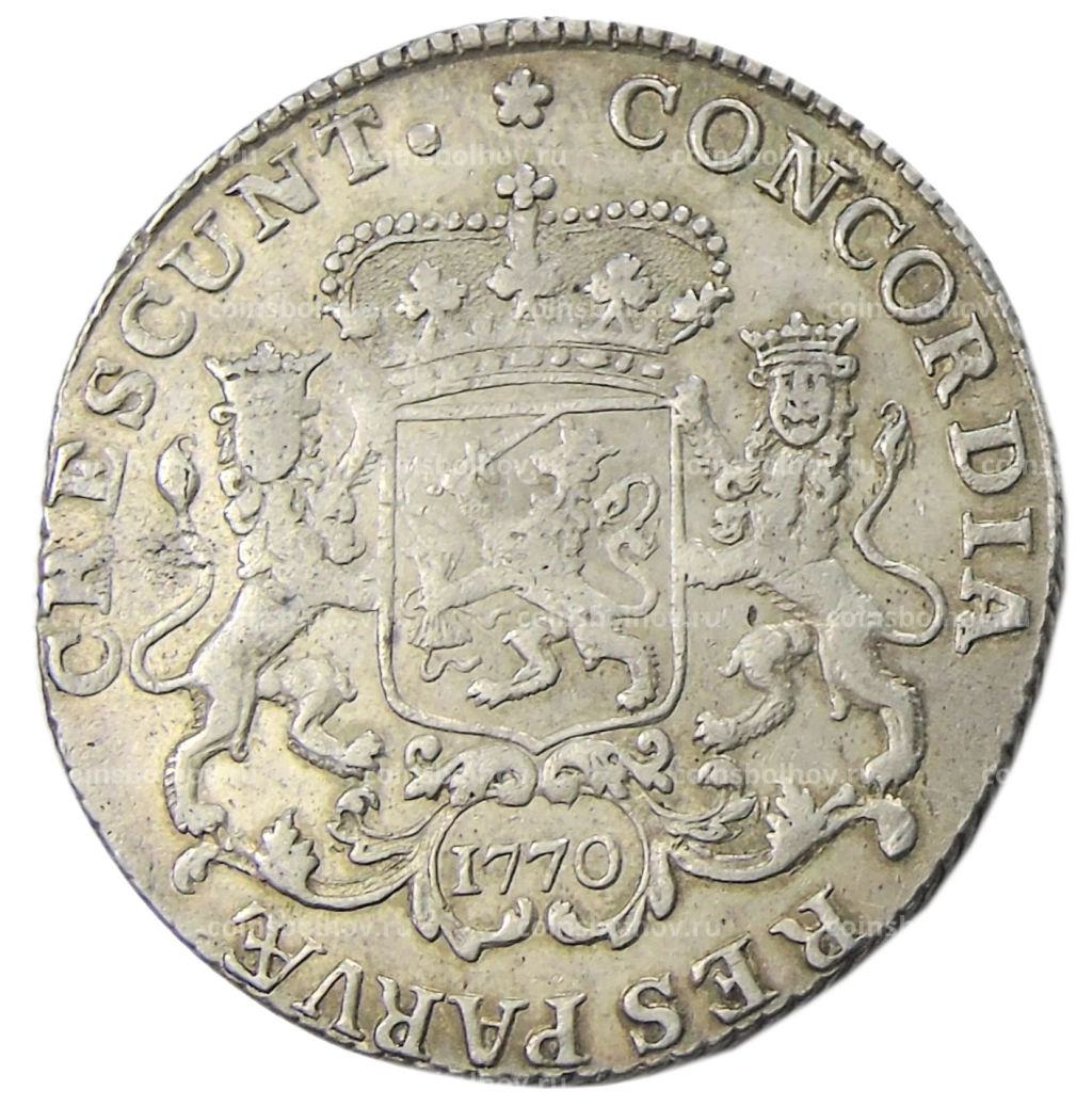 1/2 дукатона 1770 года Голландия  Западная Фрисландия