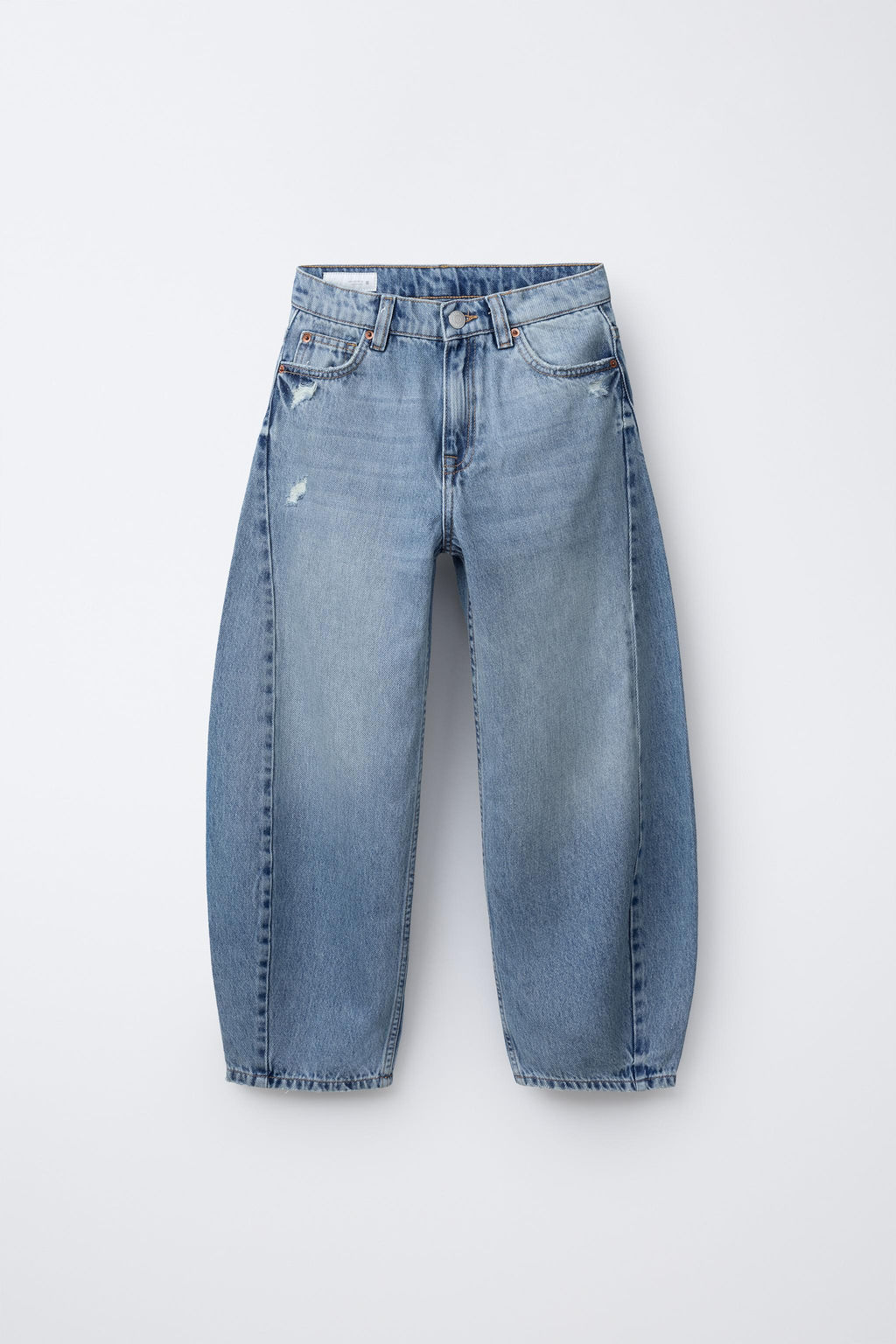 RIPPED BARREL JEANS - Zara фото 7