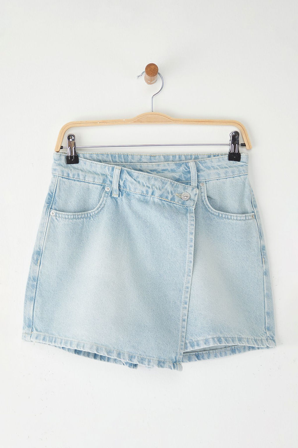 TRENDYOLMILLA Mavi Denim Sort Etek TWOSS25SR00162  фото 6