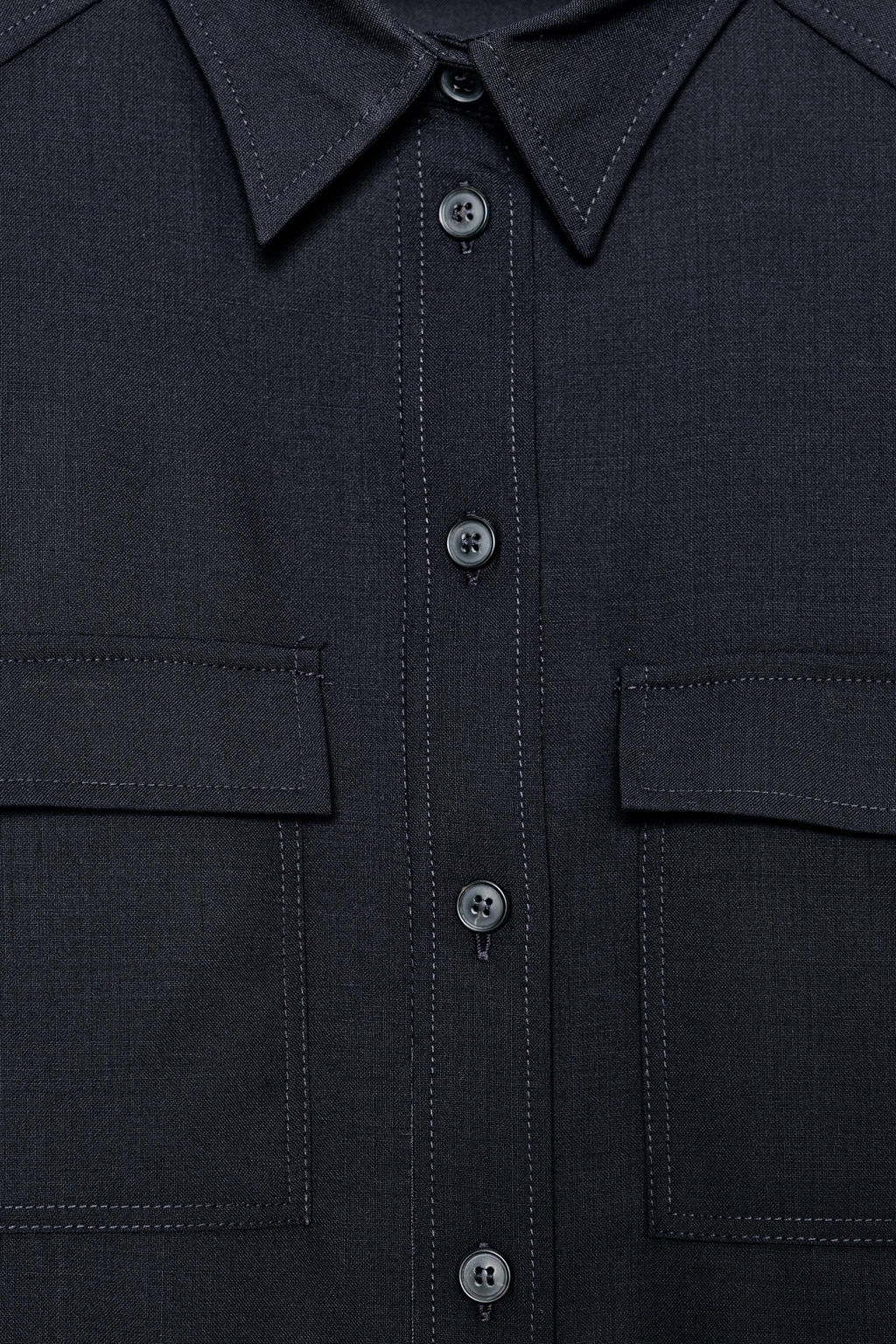 100% WOOL SHIRT ZW COLLECTION - Zara фото 7