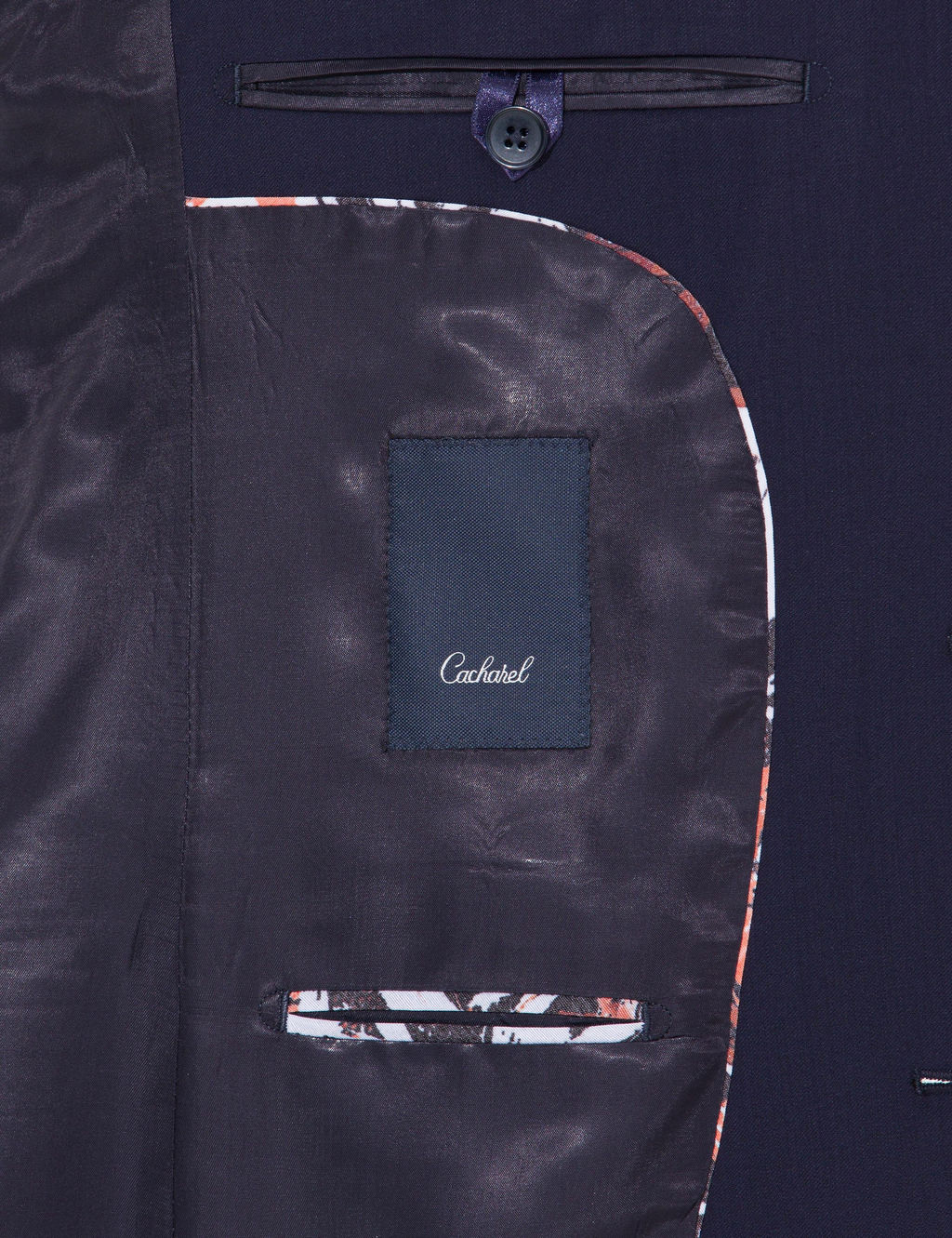 Темно-синий приталенный костюм - Cacharel фото 7