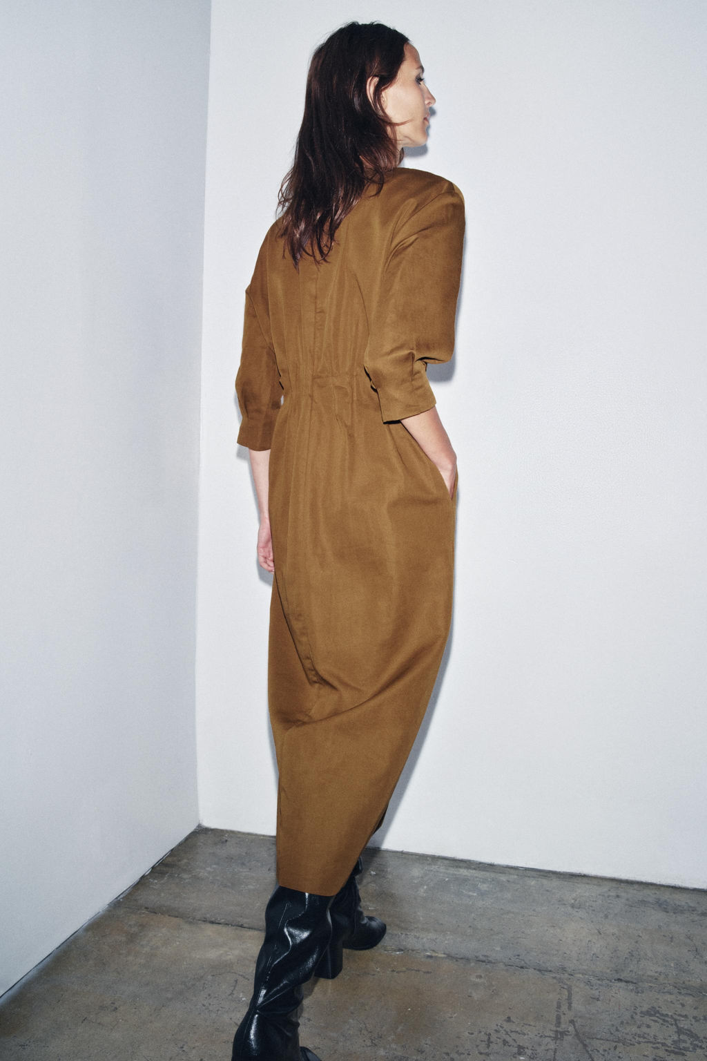 ZW COLLECTION PLEATED MIDI DRESS - Zara фото 5