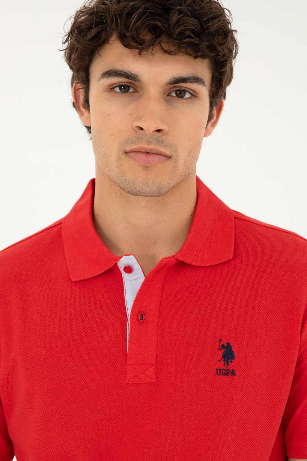 U. S. Polo Assn / Мужская красная базовая футболка - U.s. polo assn фото 2