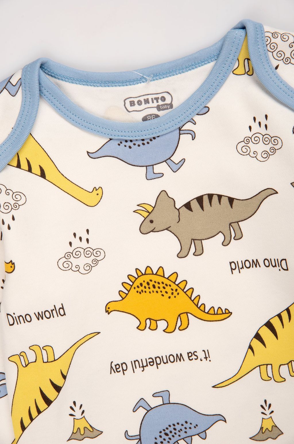 Хлопковое детское боди из интерлока Bonito  фото 33