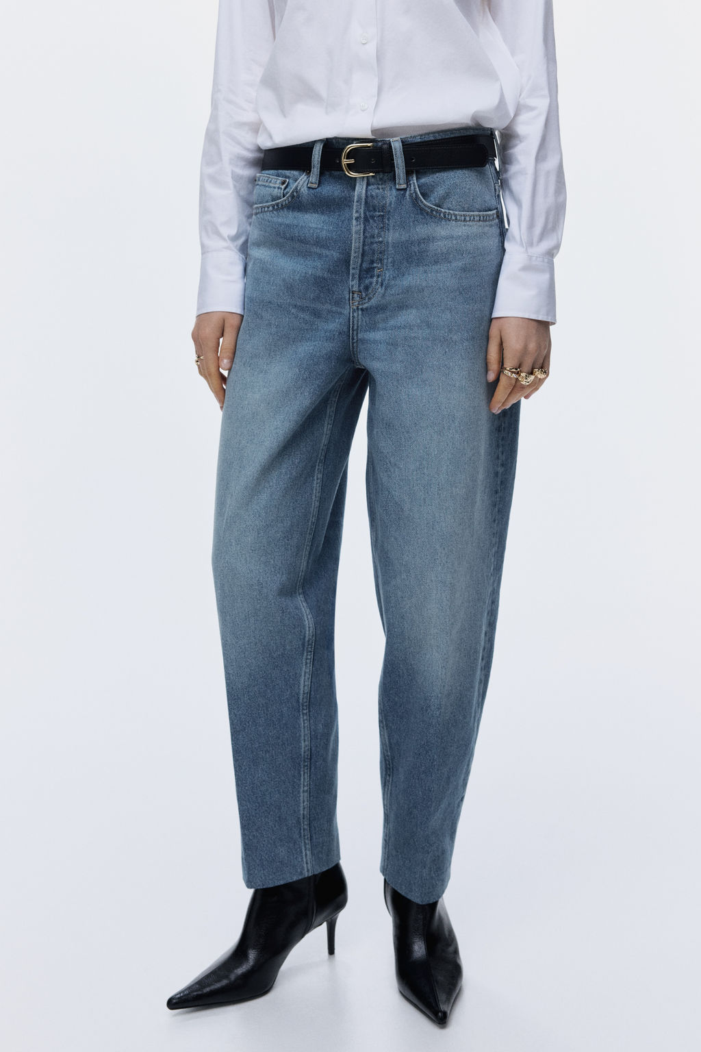 Barrel High Ankle Jeans - H&m фото 9