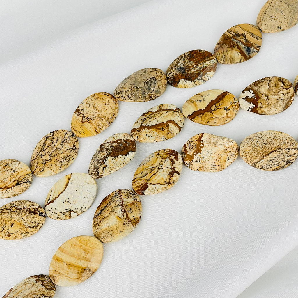 Бусины для украшений из песочной Яшмы - Радуга самоцветов фото 2