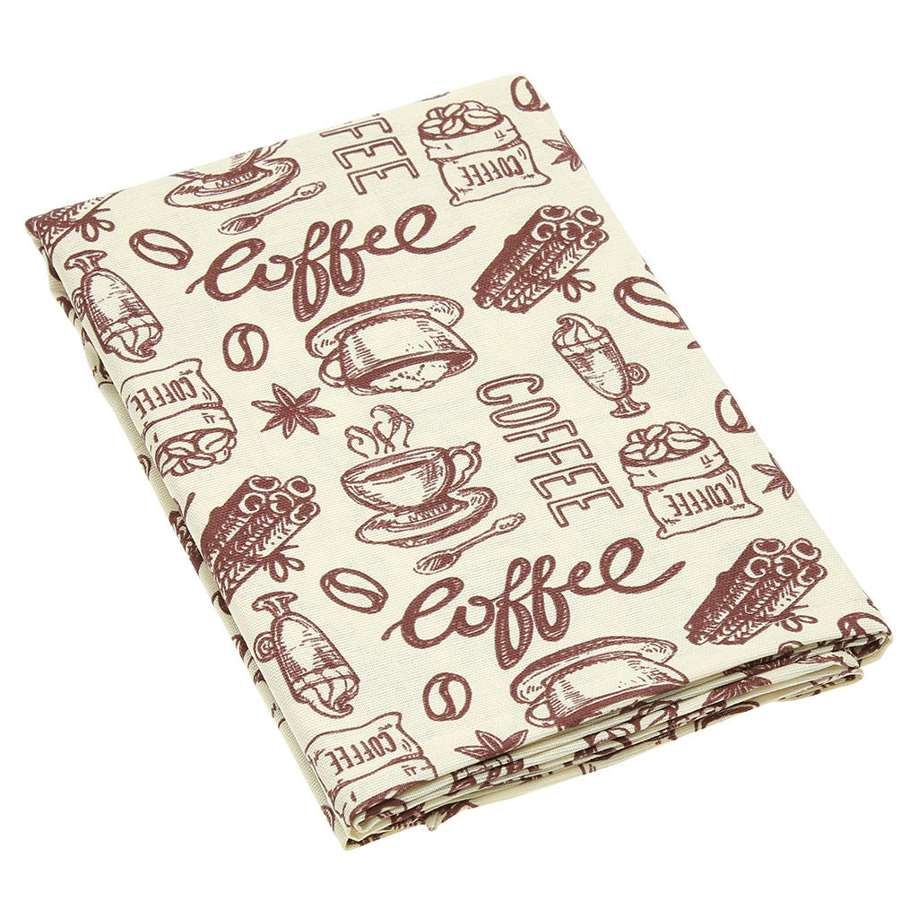 Скатерть 220х145см Эспрессо, вид 1/1, длина стола до 180см, на 8-10 персон, рогожка (хлопок 100%) 171г/м2, упаковка классическая, пакет ПВХ 28х41см, Домашняя мода (Россия)  фото 4