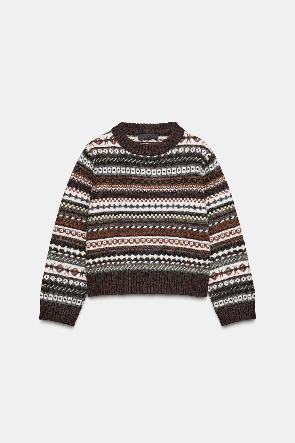 JACQUARD KNIT JUMPER - Zara фото 6
