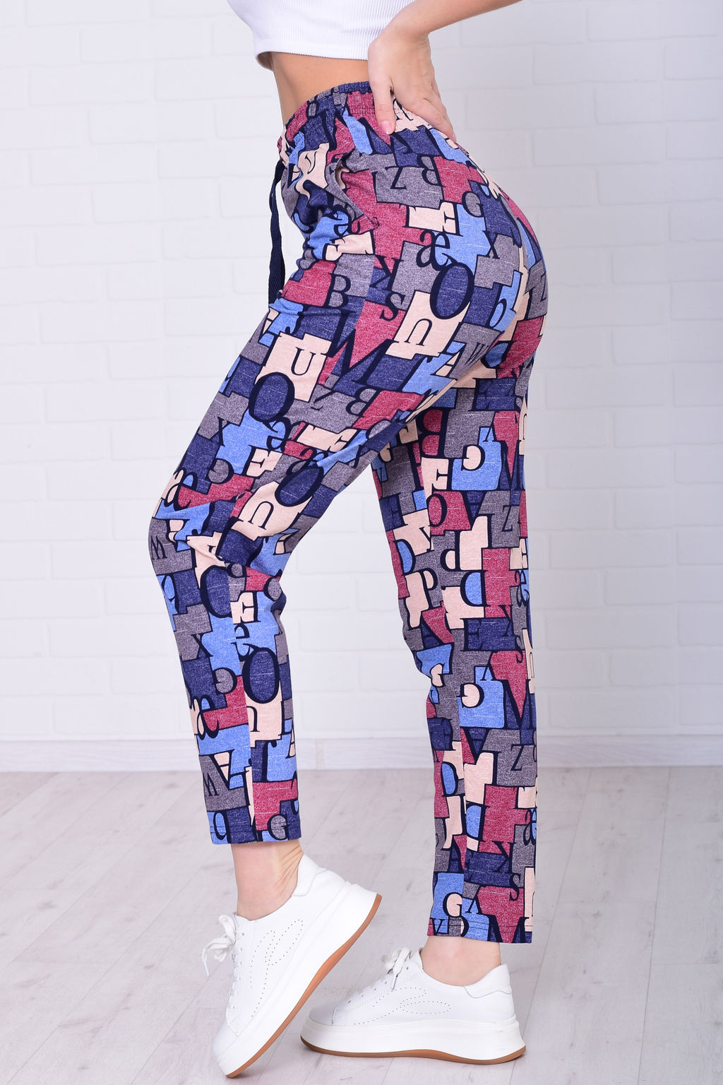 Брюки домашние женские 8-031д1 из хлопка - Новое кимоно фото 8