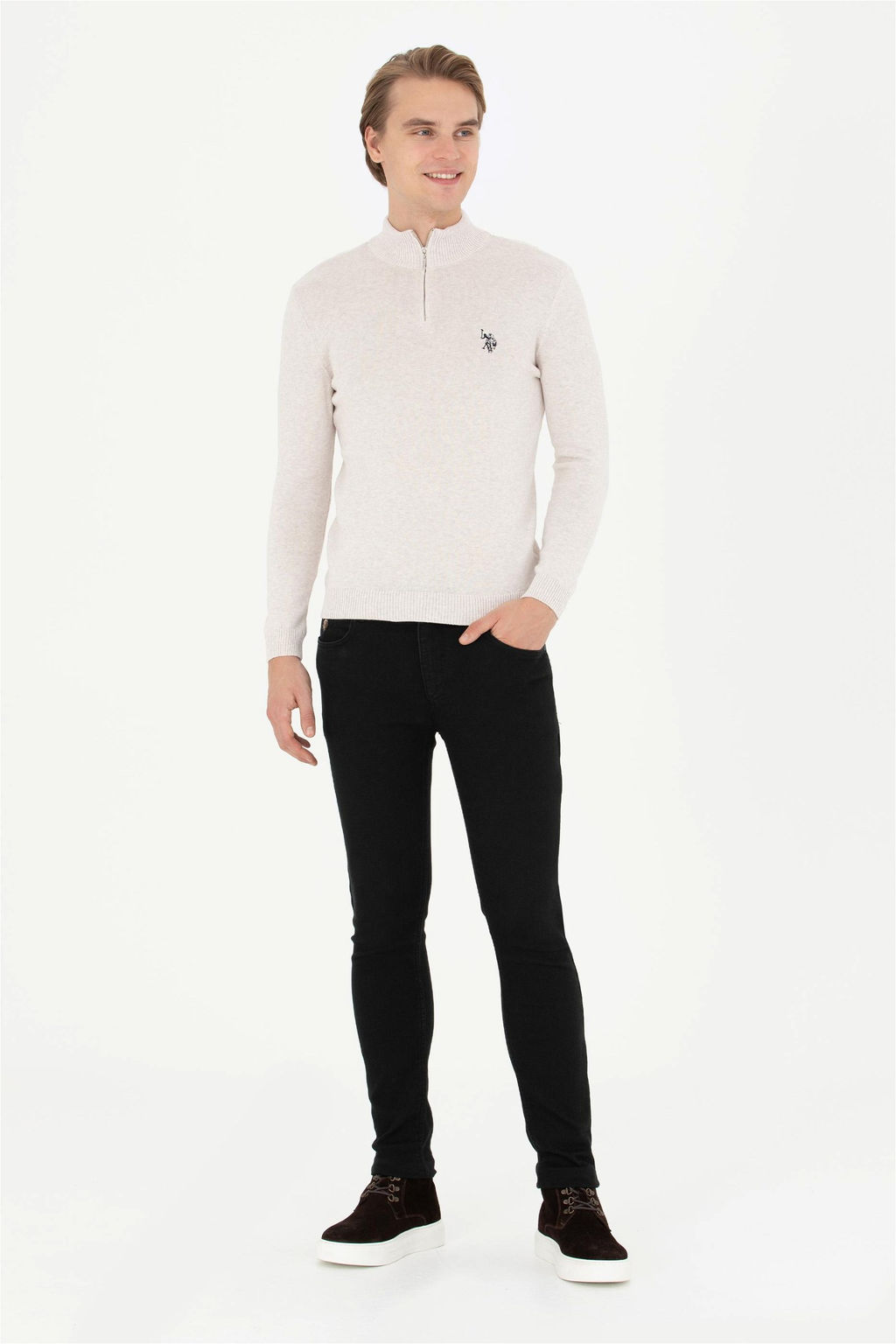Мужской свитер с камнем - U.s. polo assn фото 4