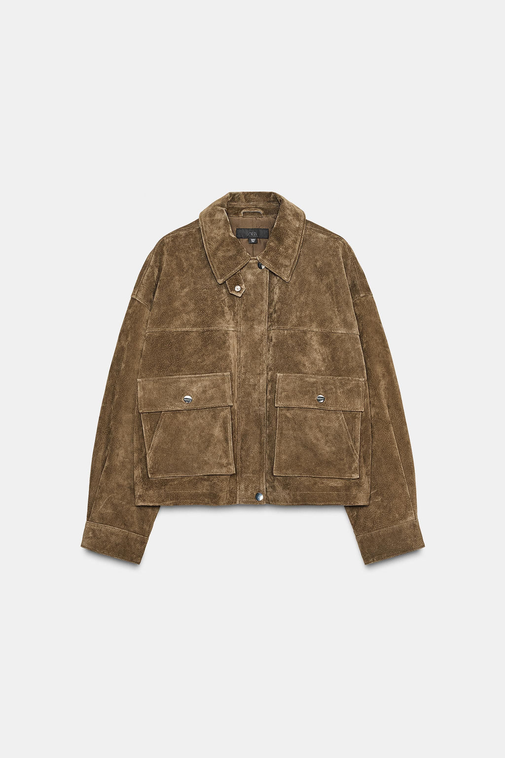 100% LEATHER BOMBER JACKET - Zara фото 22