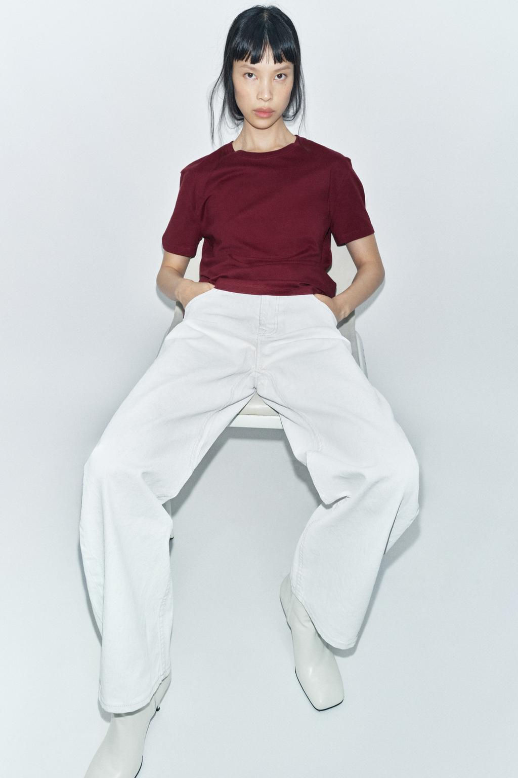 BASIC COTTON T-SHIRT - Zara фото 13