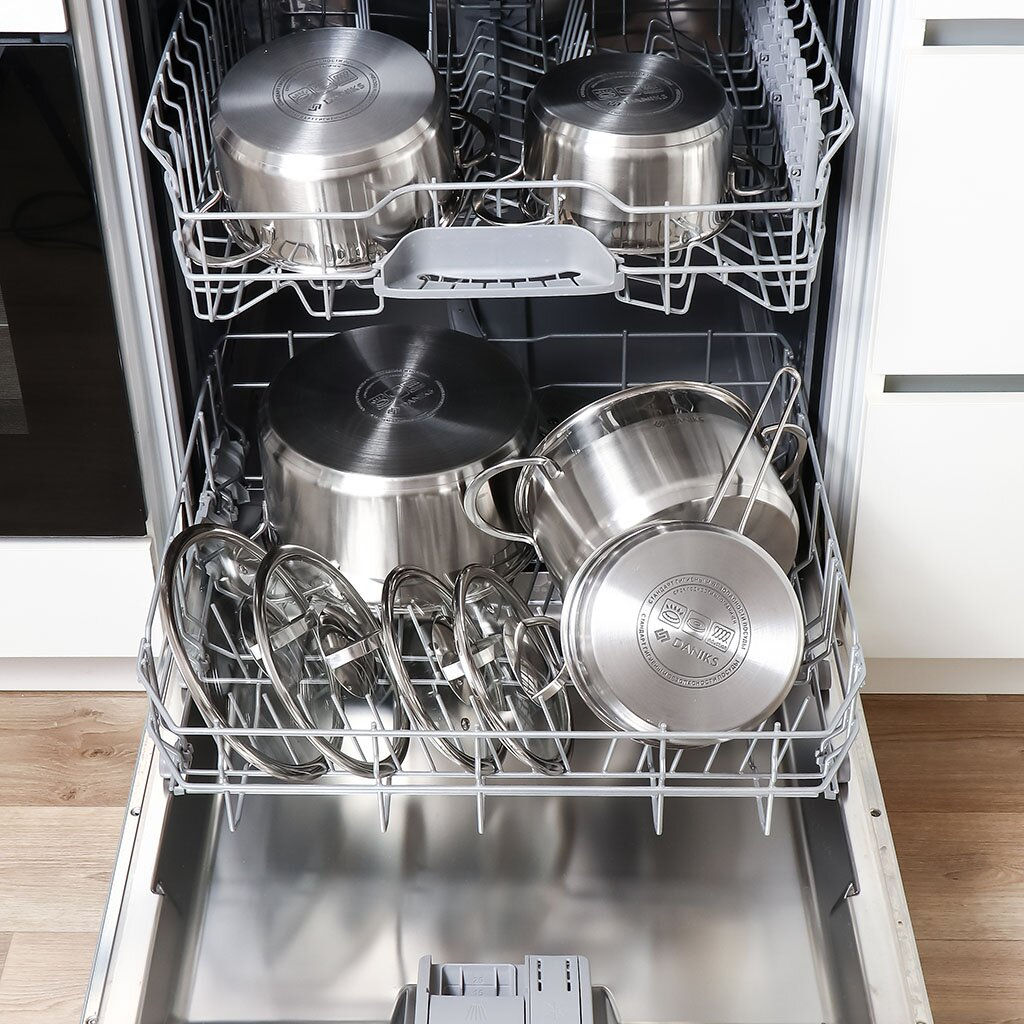 Кастрюля нержавеющая сталь, 1.8 л, с крышкой, Daniks, Бонн, GS-01319-16CA (364384)  фото 14