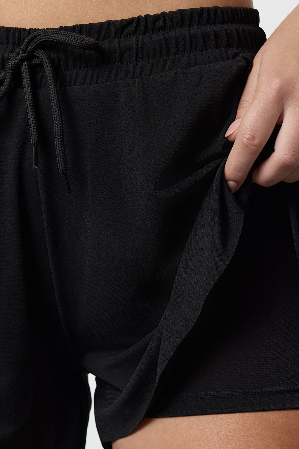 Trendyolmilla Siyah 2 Katmanl? Ici Taytl? Orme Spor Sort THMAW25SR00000  фото 5