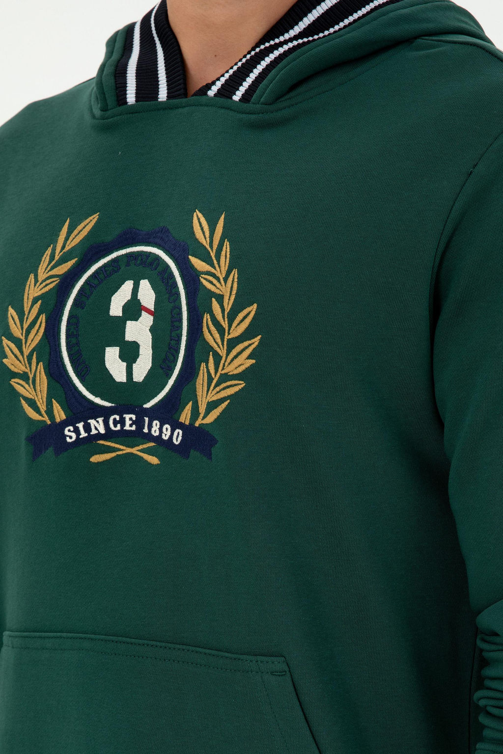 Мужской темно-зеленый свитшот Неожиданная скидка в корзине - U.s. polo assn фото 7