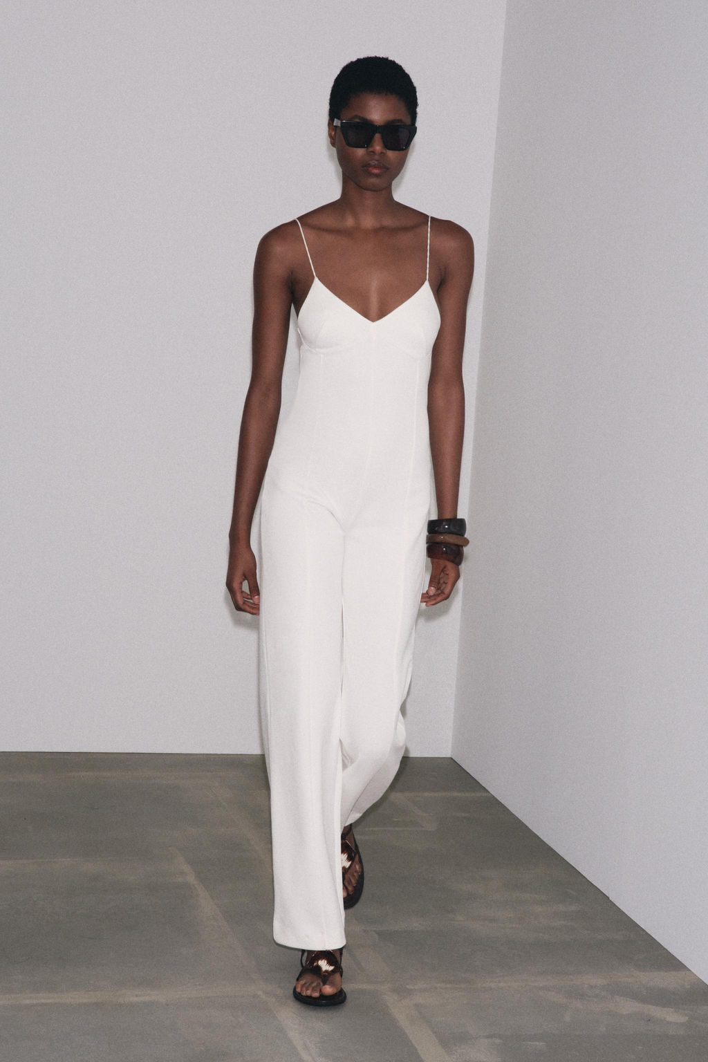 INTERLOCK WIDE-LEG JUMPSUIT - Zara фото 8