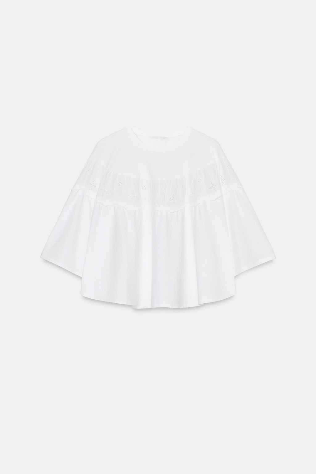 TOP CAPA BORDADOS / Blanco