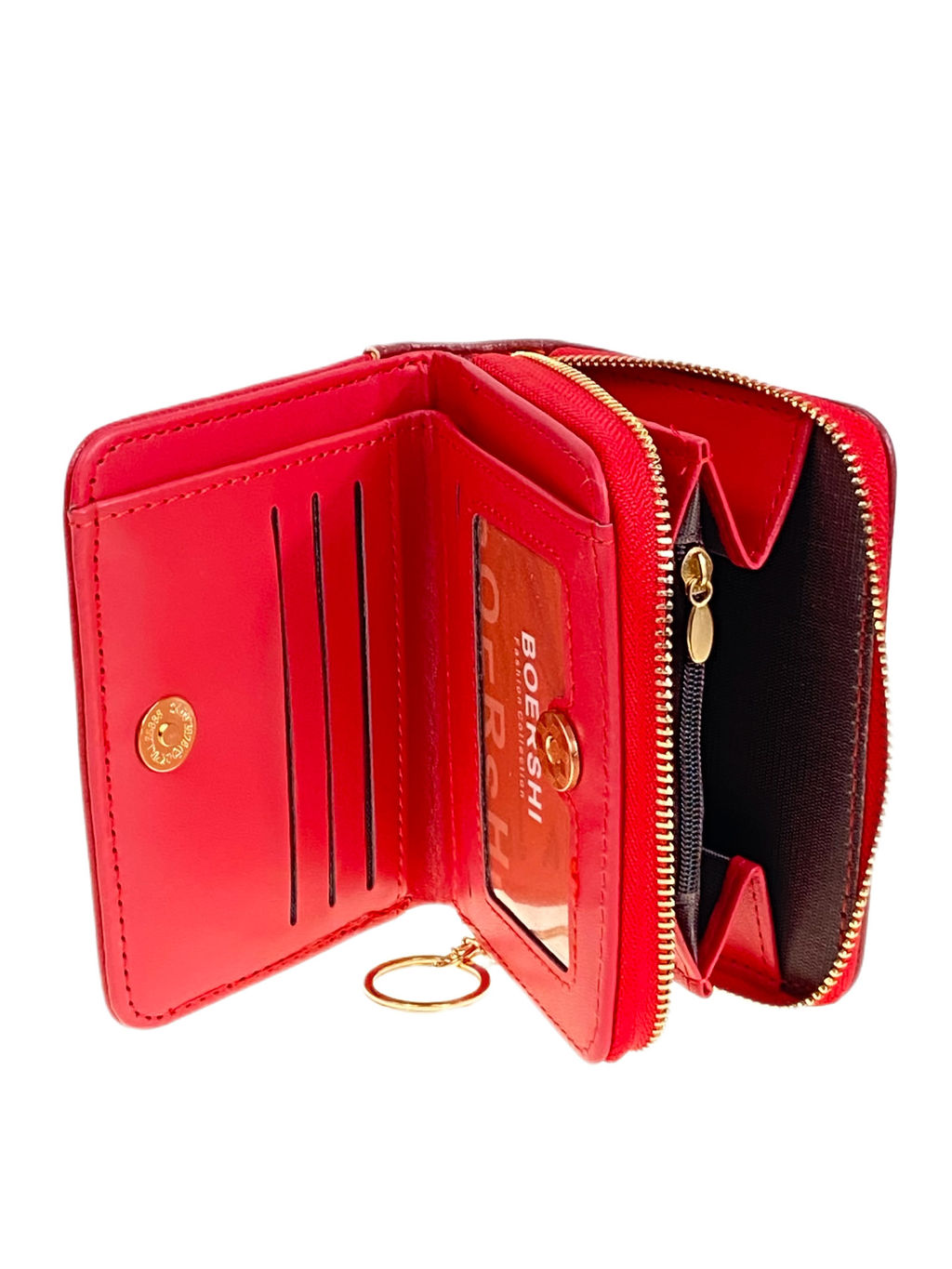 Женское портмоне из искусственной кожи, цвет красный - Greta фото 2
