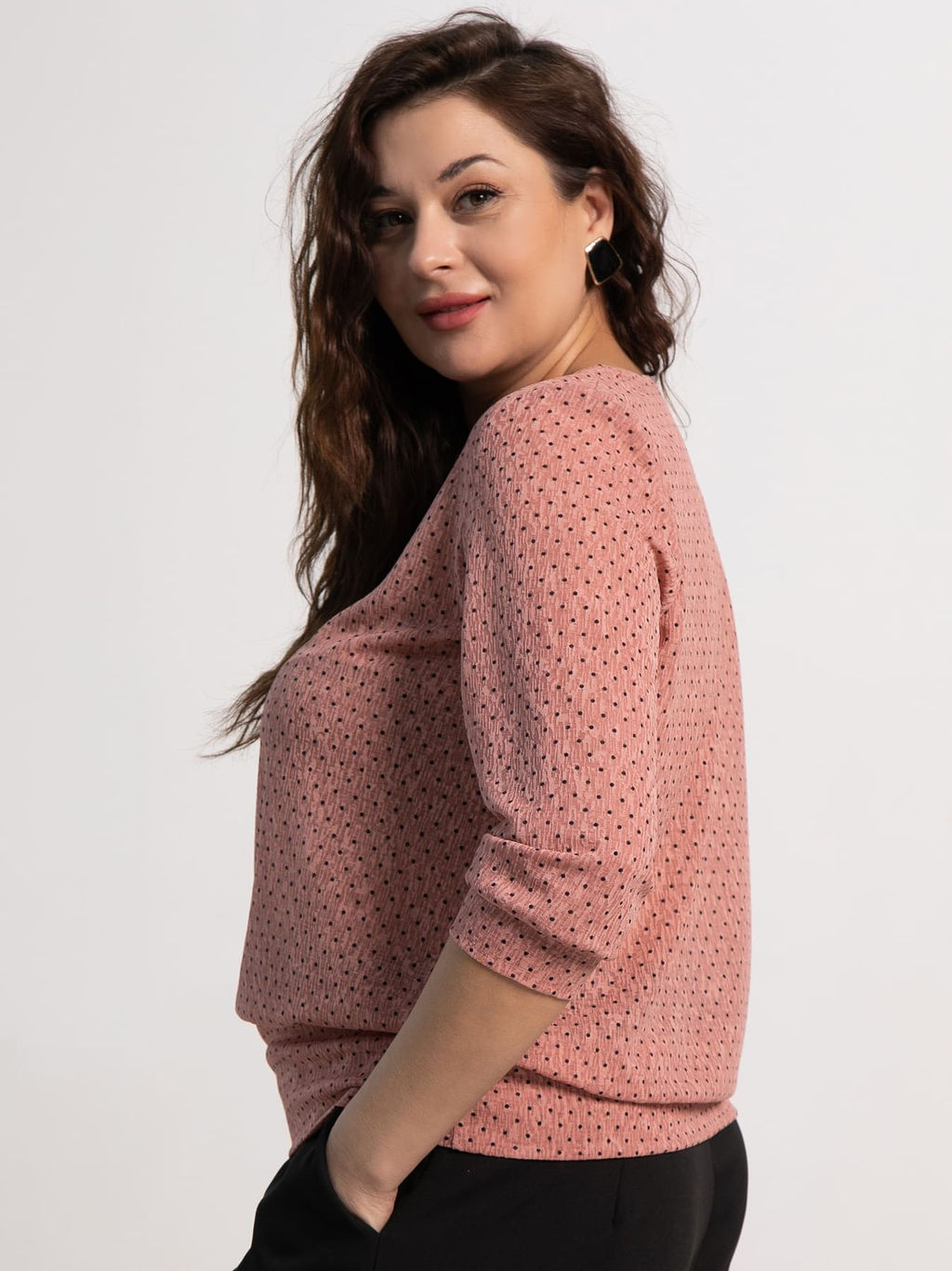 Блуза Люмия (пыльная роза) Б15298-3М