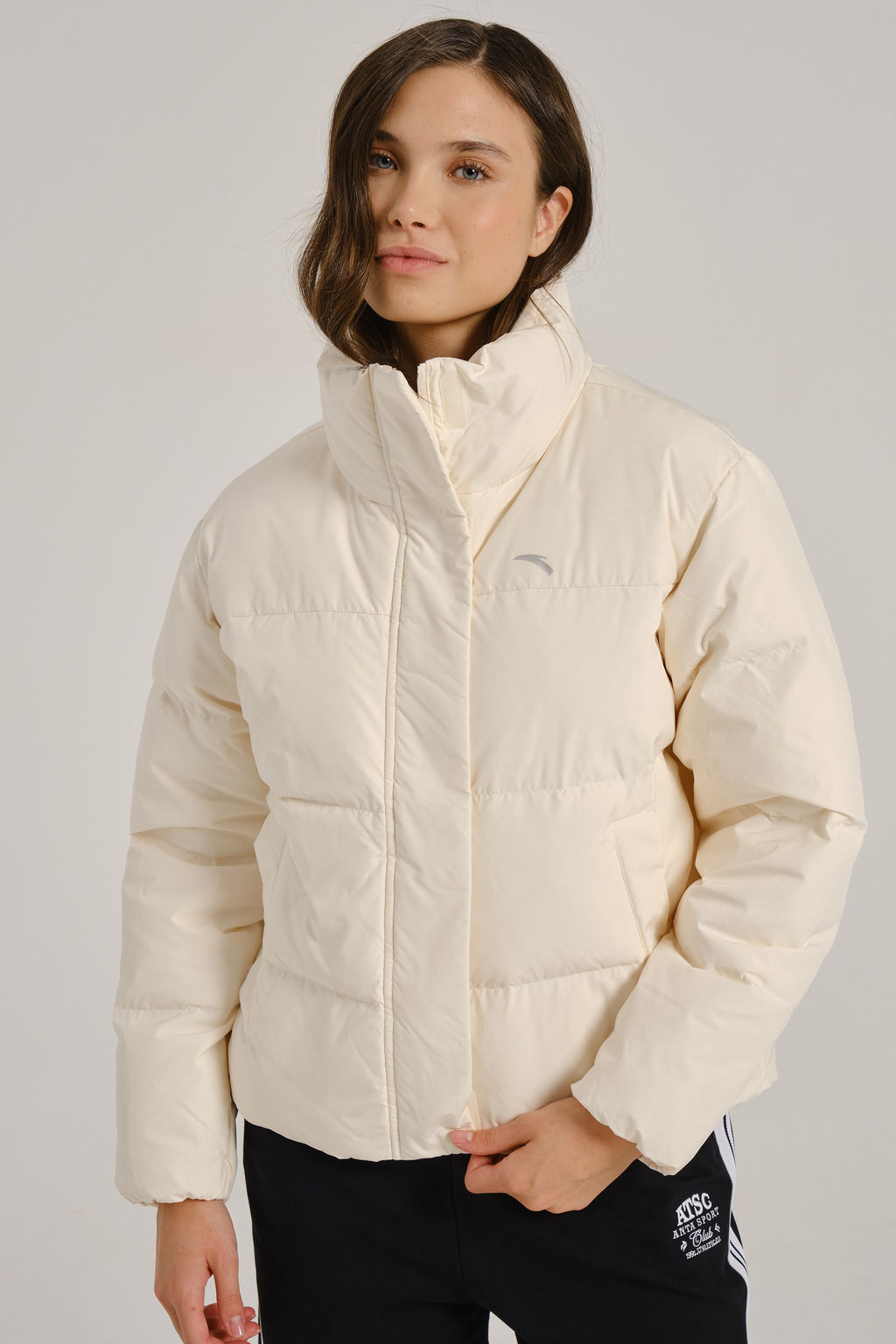 Пуховик короткий Бежевый TRN Down Jacket - Anta фото 5