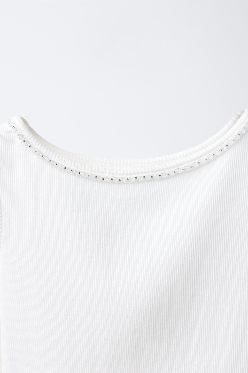 CAMISETA RIB JOYAS / Blanco - Zara фото 3