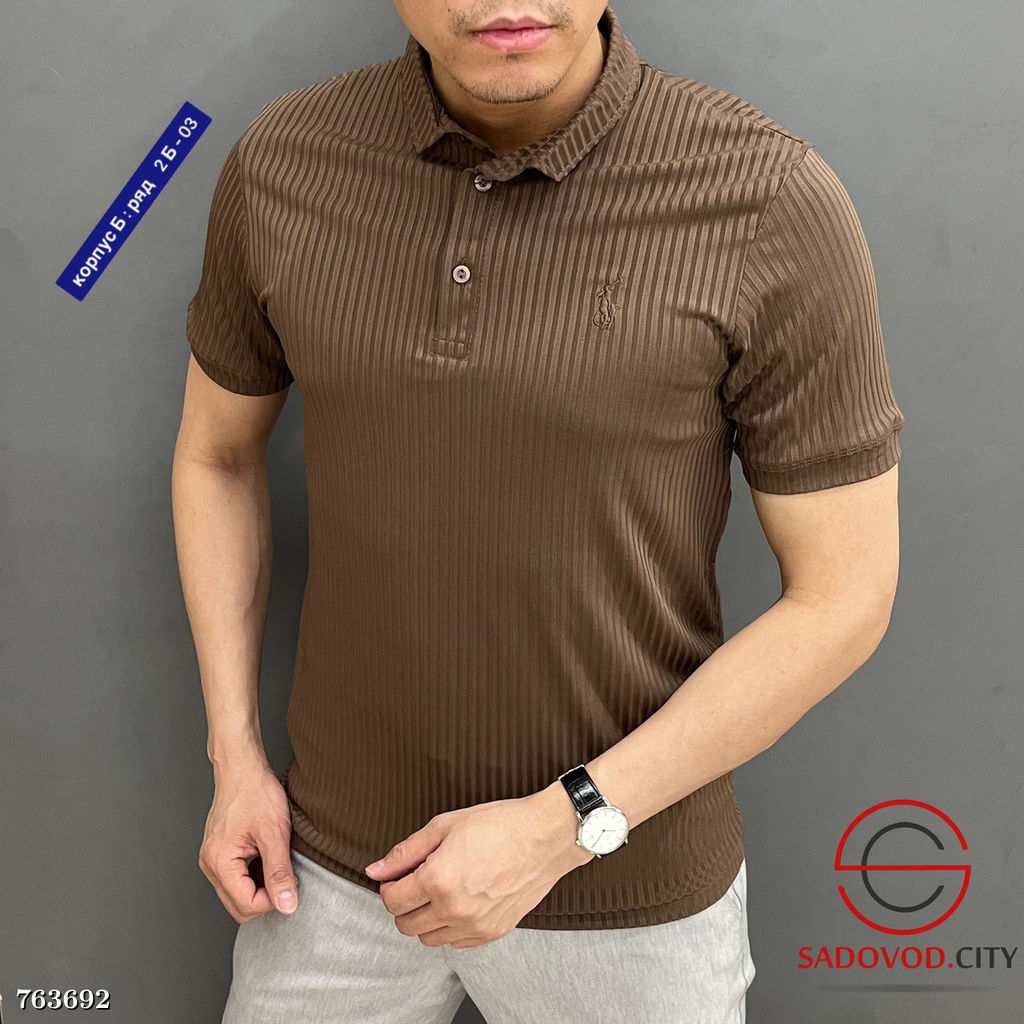 Мужская однотонная футболка