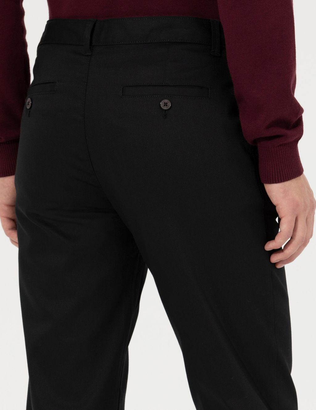 Siyah Regular Fit Kanvas Pantolon - Pierre cardin фото 7